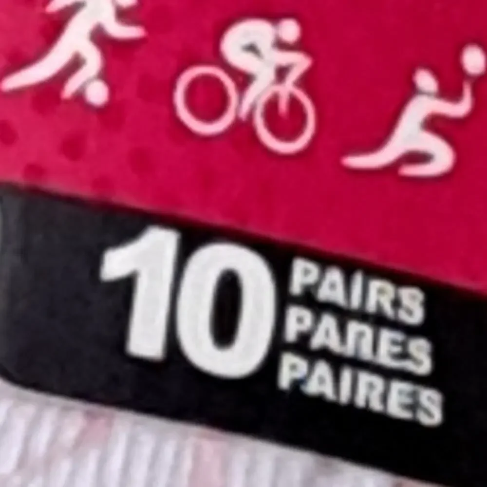 NWT Fila 10 Pairs Comfort Knit Soft Socks Bonus 3 Hair Ties Girls 7 to 10 Shoe